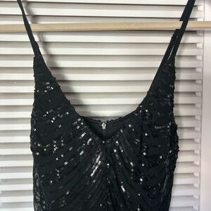 Lulu's Black Sequin Dress